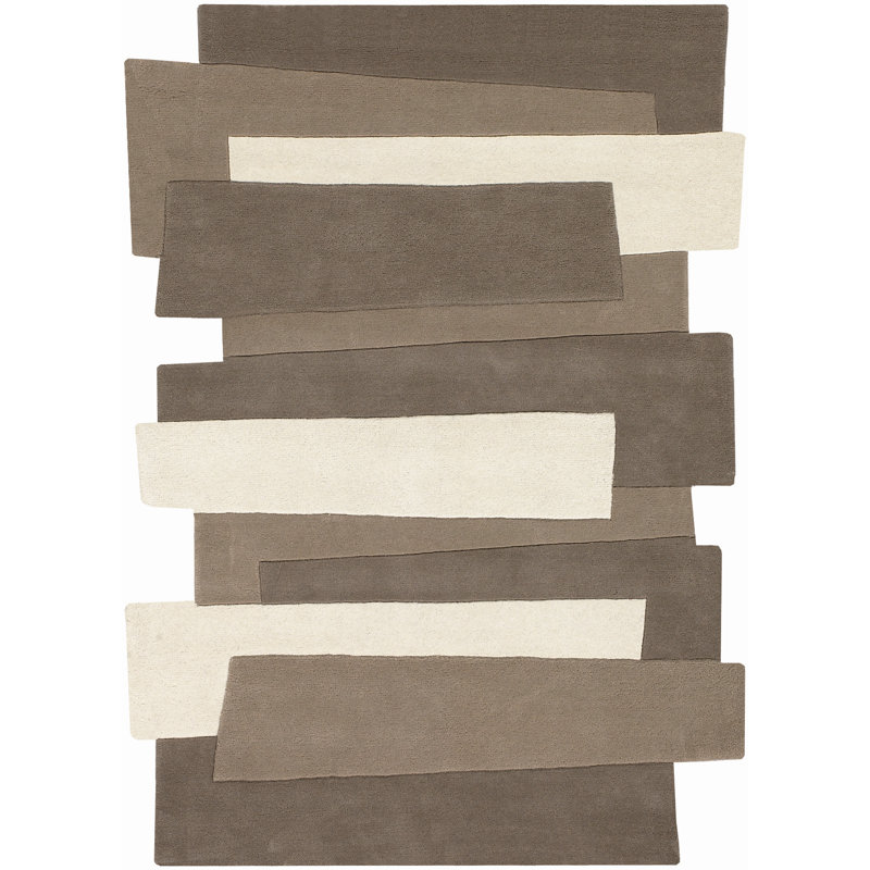 Pebbles Geometric Wool Hand Woven 170cm X 240cm Area Rug