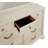 Solid Wood Antique White Nightstand With Satin Nickel Knobs And Pulls | Gift Idea