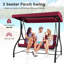 Arquita 3 Person Porch Swing with Canopy-1015000892