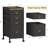 File Cabinet With 4 Drawers 26''H Rolling Filing Cabinet Fits Letter Size Or A4 Fabric Vertical File Cabinet On Wheels, Vertical Office File Storage, Small Printer Stand Under Desk For Home Office