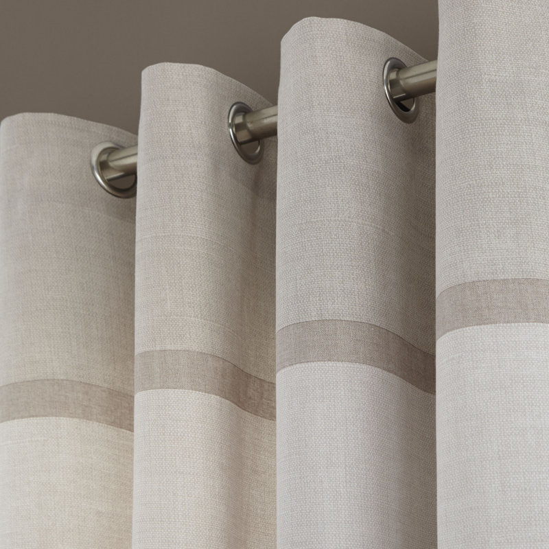 Eyelet Curtains, 229 W x 229 D cm, Natural
