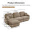 Canapé en L chenille avec repose-pieds mobile et assise profonde-1083238626-1083239022