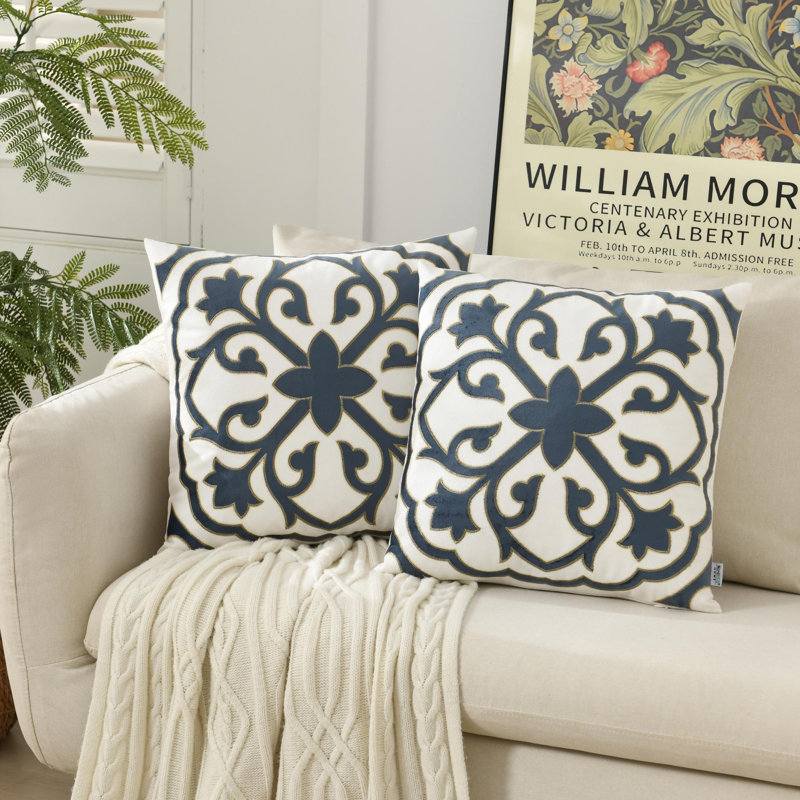 Throw Pillow, Blue