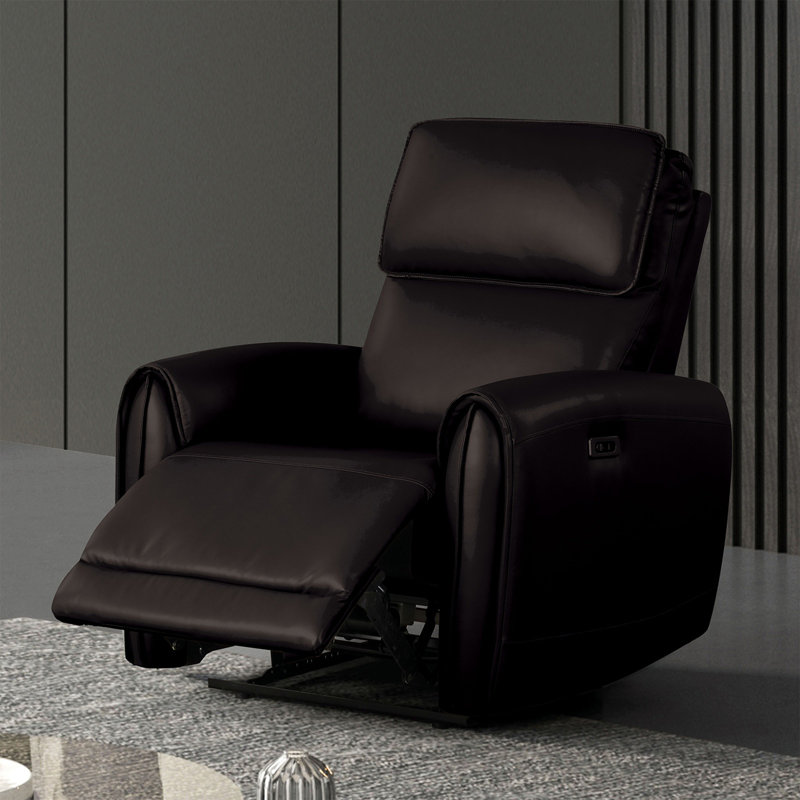 Fauteuil inclinable électrique de style contemporain, Noir