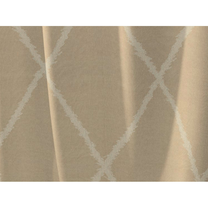 Beeman Pencil Pleat Opaque Single Curtain, Dark beige, 245cm Width x 145cm Drop