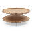 Stylish & Modern Dualta, 3 Legs Tray Top Round Coffee Table with Storage Shelf-1506535071-1499365663-1496399559