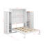 Lit escamotable avec garde-robe et tablette de rangement-1252694518