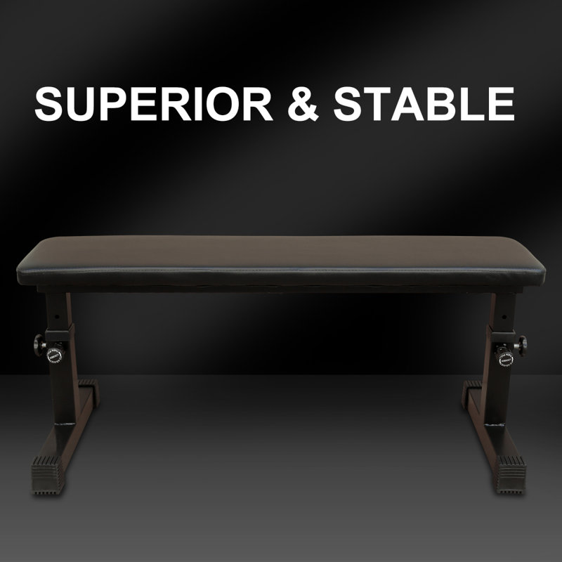 THE Flat Weight Bench For Strength Training W/ 5-Level Adjustable Height