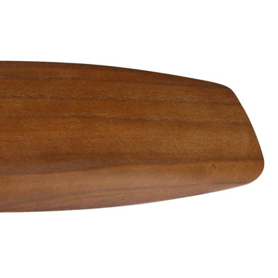 iLIVING Ventilateur de plafond en bois massif à 6 vitesses et 3 pales 60 pouces avec DEL et télécommande, réversible, 3 couleurs, moteur à courant continu, pour salon, chambre à coucher, patio