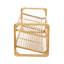 8 Pair Stackable Solid Wood Shoe Rack