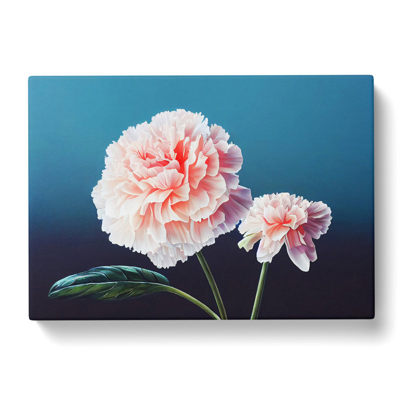 Wild Carnation Flowers - Wrapped Canvas, 40cm H x 60cm W x 3cm D