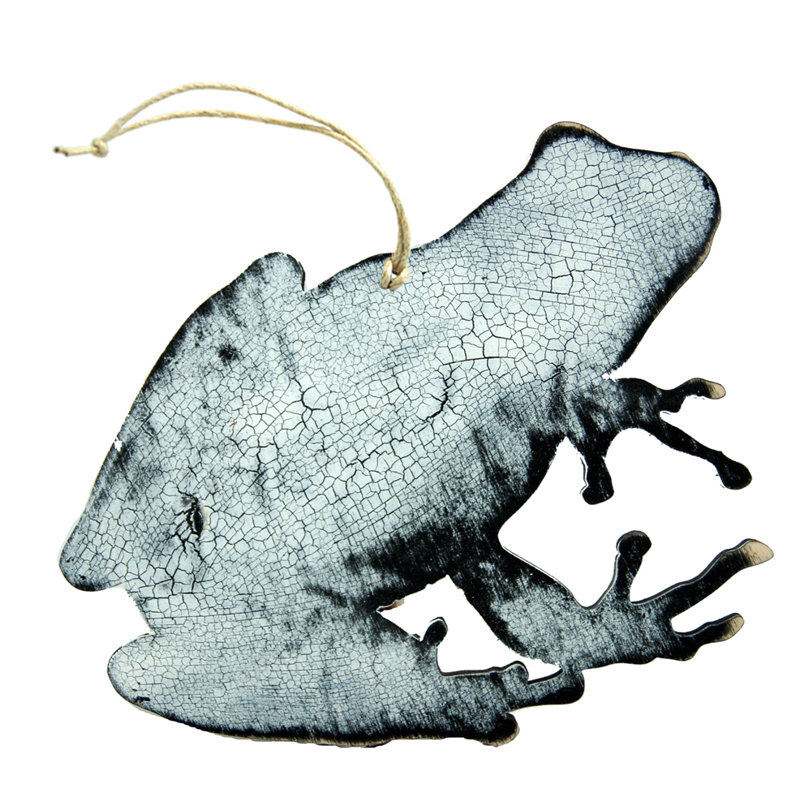 5'' Handmade Wood Animals Holiday Shaped Ornament