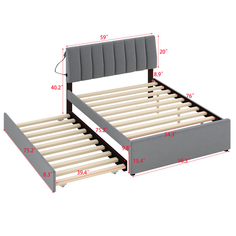 Upholstered Panel Bed