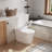 Smart Tankless Bidet Toilet With Instant Heated Seat, Warm Air Dryer, Night Light & Remote Control