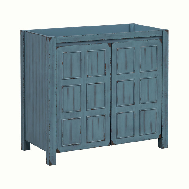 Meuble-lavabo 36 po avec armoire, Bleu