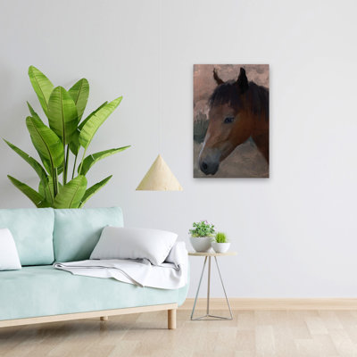 «My Little Filly», art contemporain, cheval brun