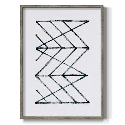 «Geometric Meditation I», reproduction encadrée - bois massif
