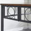 Table de salle à manger de cuisine, table carrée en bois de fer pour meubles de salle à manger de cuisine