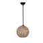 Lustre en jute fait à la main, style bohémien, 8,7 po x 9,4 po | Câble réglable, hauteur totale: 21,7 pouces | Douille E27, 40 W maximum | Parfait pour le salon, la chambre à coucher ou la salle à manger, solution d'éclairage unique et élégante-1708564003-1708564051
