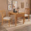 Ensemble de salle à manger 3 pièces avec table à abattants et chaises rembourrées-1940510483