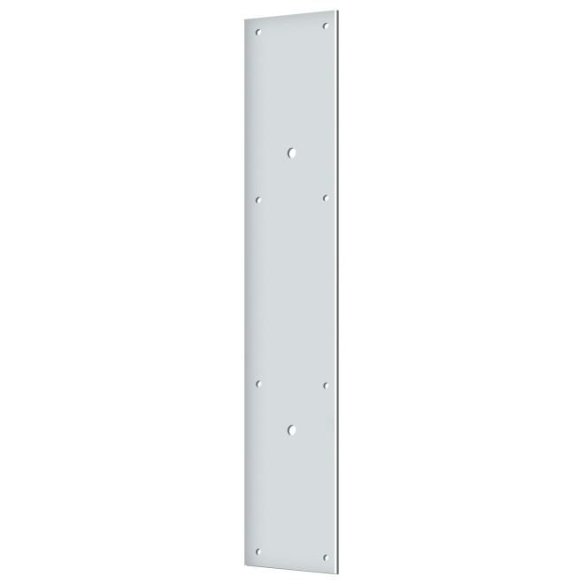 Deltana PPH3520U26 Push Plate 20" for 10" Door Pull in Polished Chrome, Polished Chrome