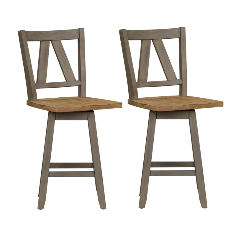 Keswick Swivel Counter Stool, Gray