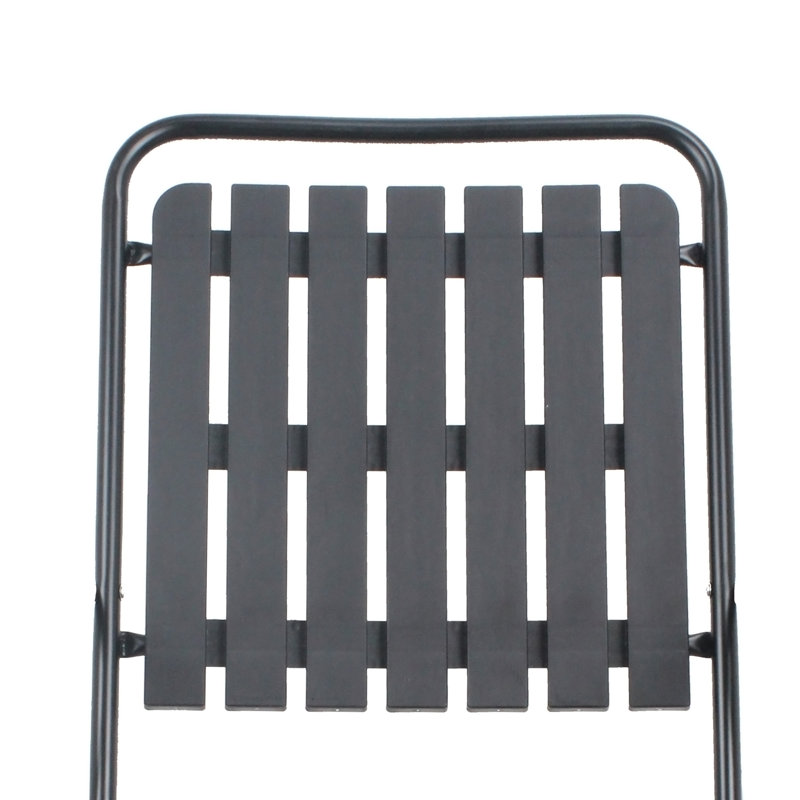 Ensemble de mobilier d'extérieur 3 pièces, Black
