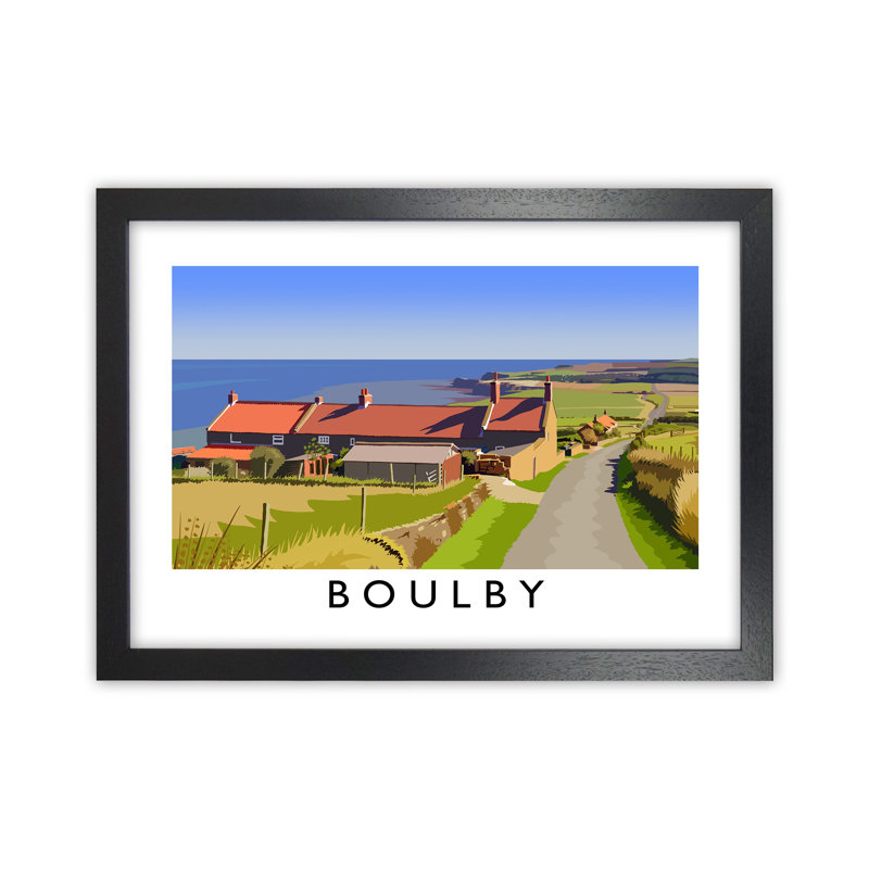 Boulby 2 by Richard O'Neill - Print, 24cm H x 34cm W x 3cm D, Black Framed