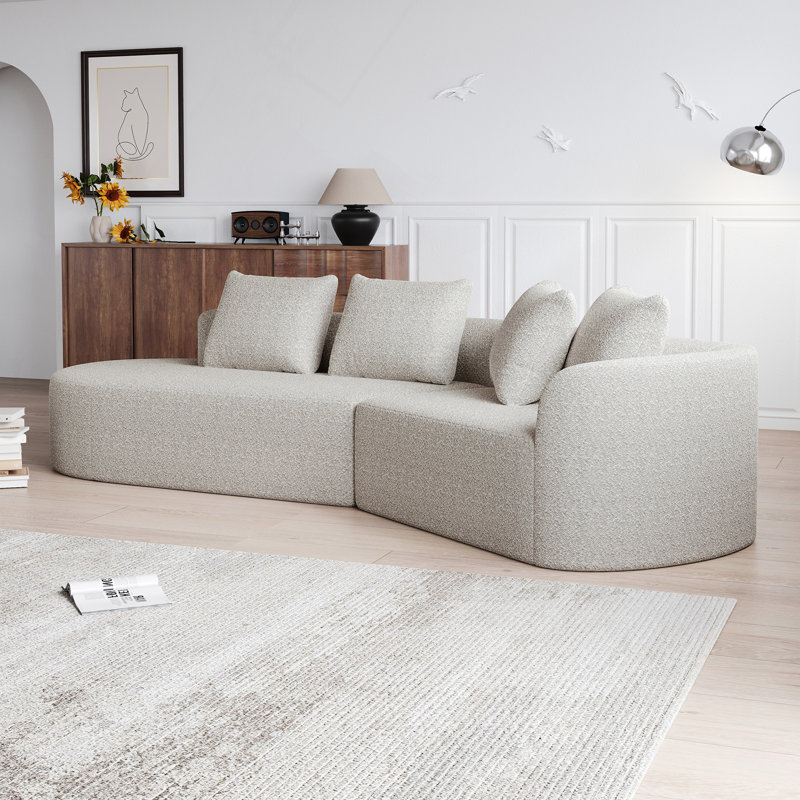 Canapé modulaire surdimensionné et rembourré Modern, 2, Kaki