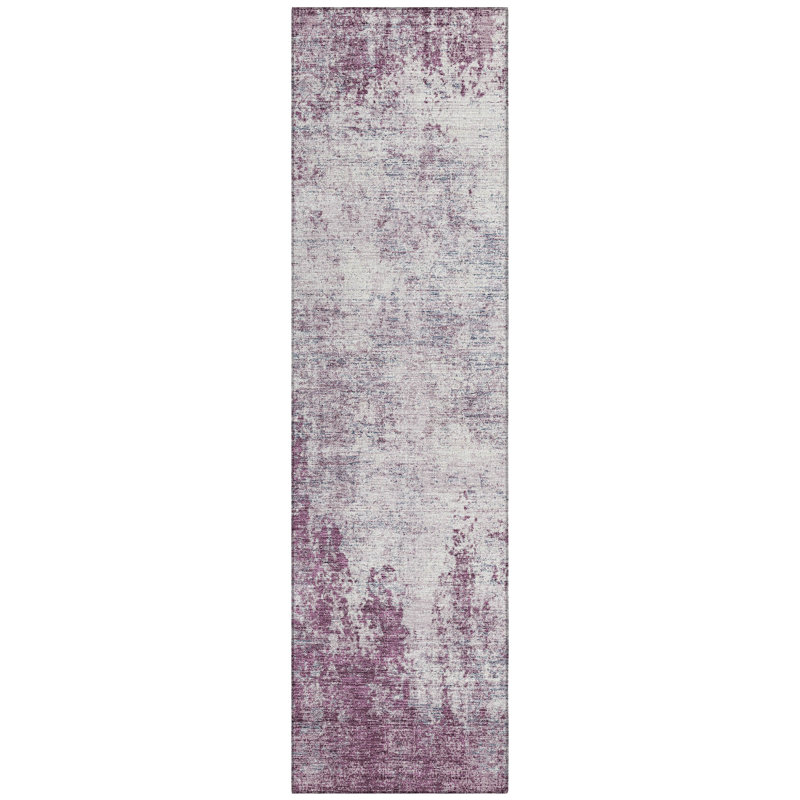 Aleighna Area Rug with Non-Slip Backing, Runner 2'3" x 7'6"
