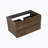 Wall Mount Cabinet WITHOUT Basin,Walnut Color,With Two Drawers