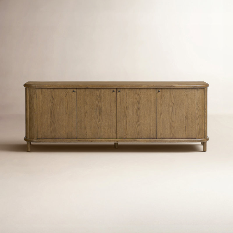 Florent 85.75" Wide Sideboard, Amber Oak