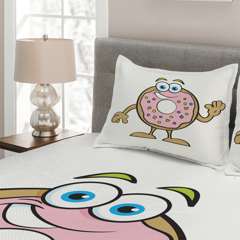 Polyester Coverlet, King Bedspread + 2 Shams