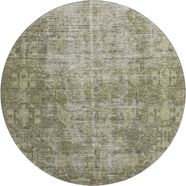 Premium Machine Washable Larock AMF1228 Global Rug