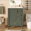 Meuble-lavabo moderne 24 po avec lavabo en céramique, porte à fermeture douce, 3 tiroirs, poignées dorées et support de porte-1321843384