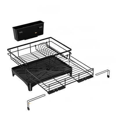 Dish Drying Rack - Expandable Rack, Large Capacity Dish Drainer