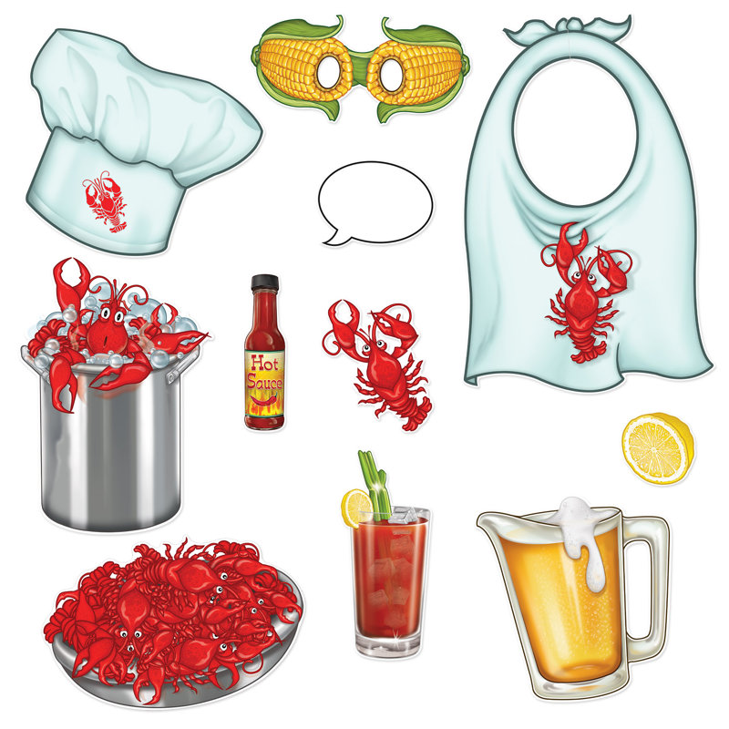 Panneaux amusants pour photos de langouste - 3 "à 16" - paquet de 12
