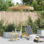  Parasol Tiki en bambou naturel, feuille de bananier, diamètre de 59,1 po