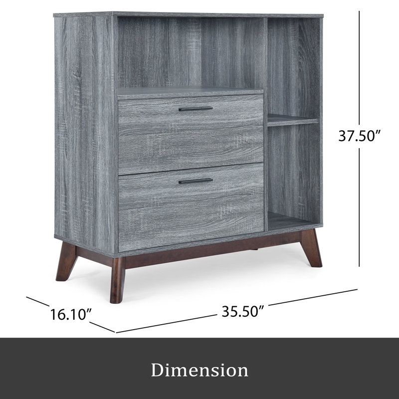 Armoire moderne Mid-Century, Gris