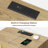 2 Drawers Nightstand With 2 Power Outlets, 1 Usb Port,modern Metal Handle (set Of 2)-1472676199-1472676198