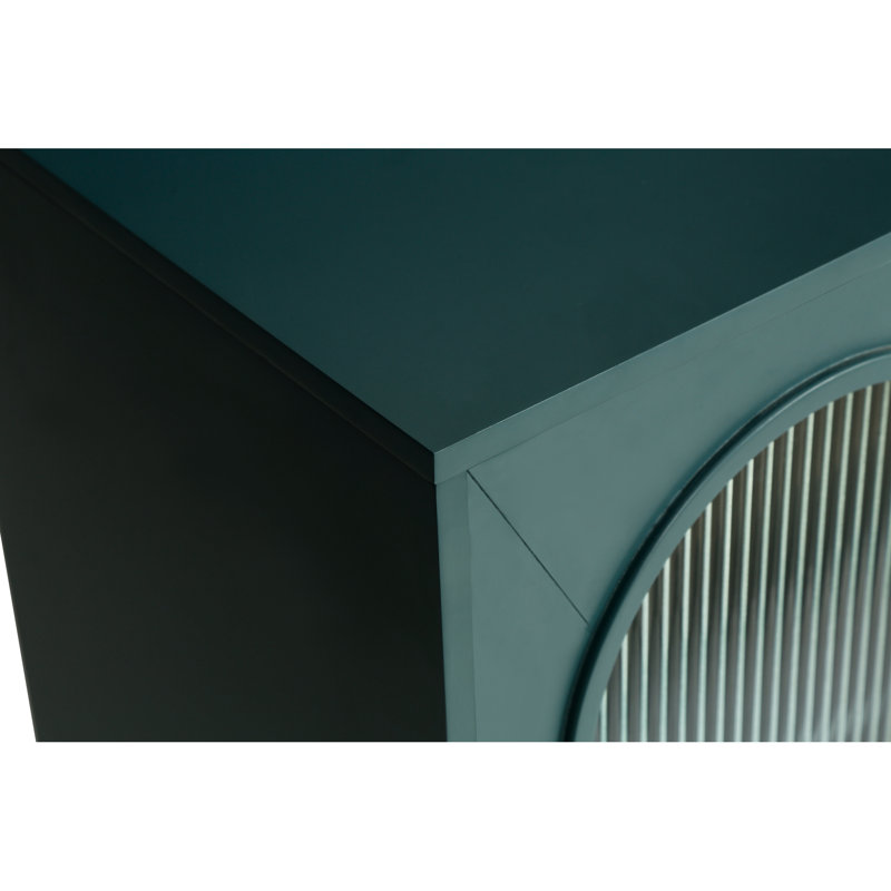 Console de télévision pour téléviseur de 65 pouces et plus, rangement avec tablettes réglables et bleu marine, armoire de chambre à coucher en bois, rangement, meuble média bleu