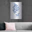 «Indigo Botanical 1» par Jean Plout, art mural en métal-874075930