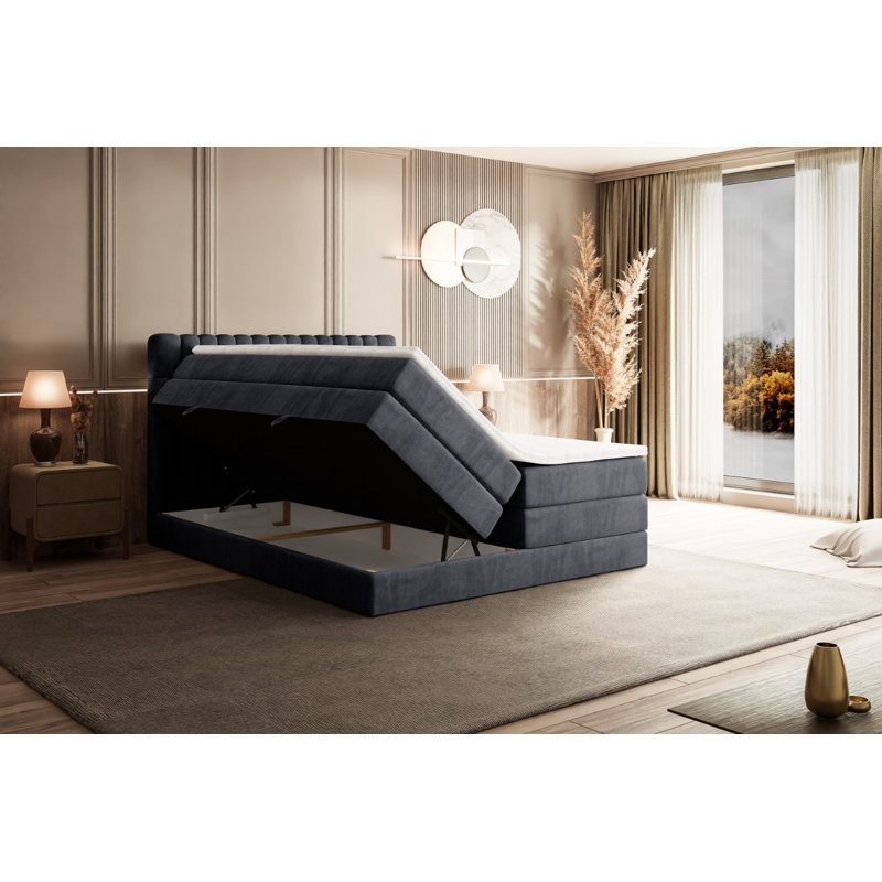 Bed, in Grey, 140 x 200cm