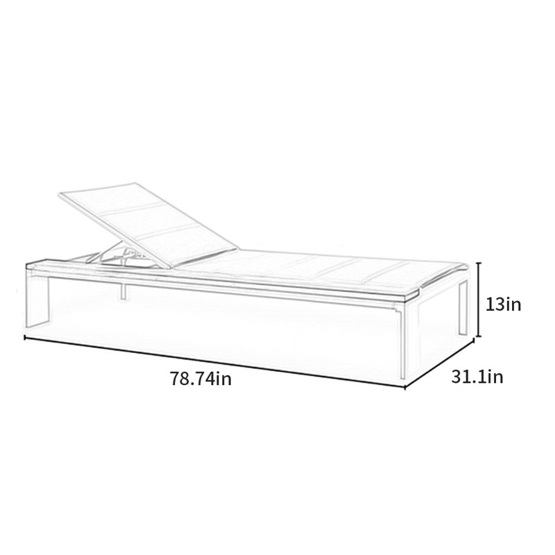 Outdoor Pool Villa Lounge Chair