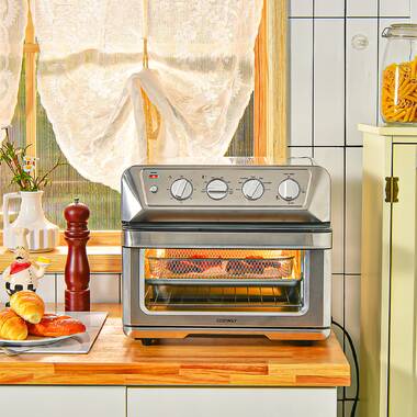 COMFEE' Toaster Oven Air Fryer Combo, 12-in-1 Air Fryer Oven with  Rotisserie, 6 Slice Toast 12' Pizza, Double Layer, Countertop Convection