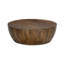 Table basse tambour en bois de manguier massif-1107889552