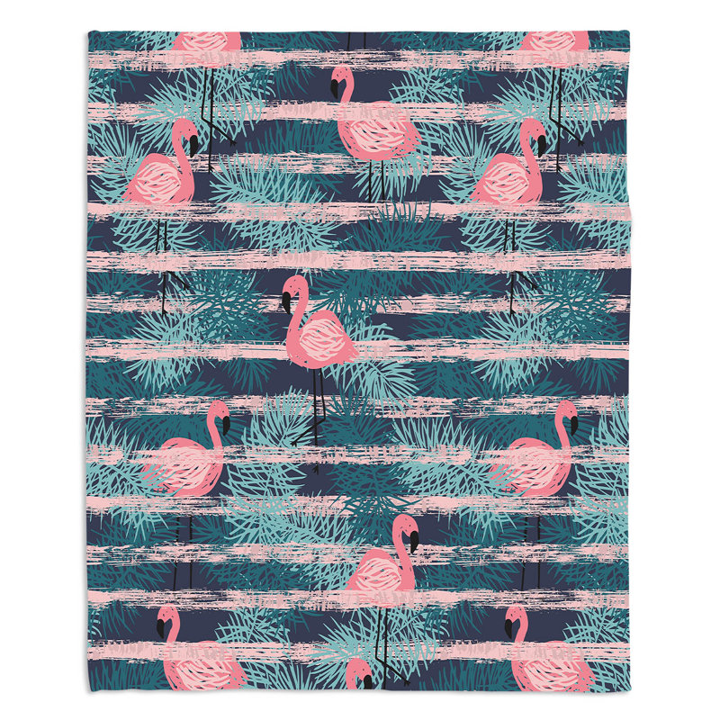  Couverture Flamingo Lines, 51 po x 60 po