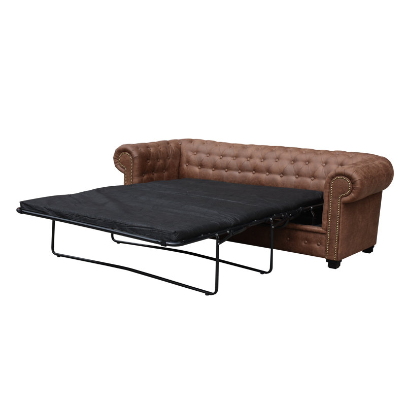 Haverly 3 Seater Chesterfield Sofa Bed, 28" H x 76 " W x 35" D