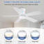 Ventilateur de plafond 46 po à 5 pales avec ensemble d'éclairage à DEL et télécommande-655845580-654574591