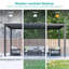 Cadre en aluminium pour pergola à persiennes avec toit réglable imperméable-104701544-104701542